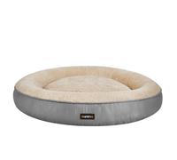 Feandrea Panier pour Chien Rond, Lit Chat Donuts, Diamètre 80 cm, Gris Clair PGW080G01