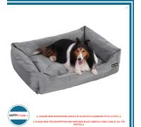 Feandrea PGW28G Lit Pour Chiens Gris 100×70 Cm, Résistant Et Facile À Nettoyer
