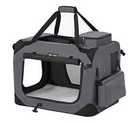 Cage pour Chien, Cage de Transport, Pliable, 60 x 42 x 42 CM, gris