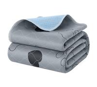 Feandrea Tapis Éducateur pour Chien, Lavable, 182,9 x 182,9 cm | Tapis Propreté Absorbants, Réutilisable, Antidérapant, Convient aux Chats, Lapins, Collection Island PTD072G01