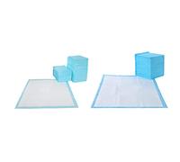 Feandrea Tapis Éducateurs Absorbant Chien, Ensemble de 200, 100 Pièces de 60 x 60 cm, 100 Pièces de 90 x 60 cm, Bleu et Blanc PTD690B01