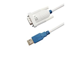 Feanteek Câble adaptateur USB vers RS232 UT232R-500 avec puce FT232R USB vers DB9 pour Windows 11, 10, 8, 7, Vista, XP, Linux et Mac OS (5 m)