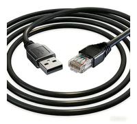 Feanteek Câble de console USB vers RJ50 APC 940-0127 pour APC UPS, câble de console USB pour remplacement de 940-0127B, 940-127C et 940-0127E (pièce PC # 940-0127 (1,8 m)