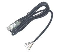 Feanteek USB-RS232-WE-1800-BT-5.0 Câble USB vers série RS232 authentique puce FT232RQ compatible avec Windows 11 10 8 7 Linux Mac OS 6 voies (5 V)