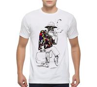 Fear and Loathing in Las Vegas Raoul Duke Art T-Shirt Manches Courtes(Small)