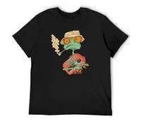 Fear and Loathing in Las Vegas Smokes T-Shirt Hip Hop for Man Cotton Round Collar Black XXL
