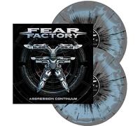 Fear Factory - Aggression Continuum (Grey & Light Blue Swirl w/ Black Splatter) [Vinyl LP]