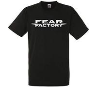 Fear Factory Logo T-Shirt Men Shirt Rock Band Tee Music Size M