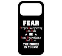 Fear Forget Everything and Run Or Face Rise Choice is Yours Coque pour iPhone 17 Pro Max