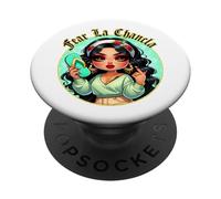 Fear La Chancla Spanish Curvy Chibi Mom Chanclazo Fregona PopSockets PopGrip Adhésif