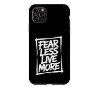 Fear Less Live More Inspirational Motivation Workout Coque pour iPhone 11 Pro Max