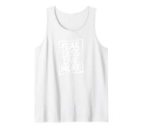 Fear Less Live More Inspirational Motivation Workout Débardeur