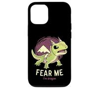 Fear Me Im Dragon // Lézard Amusant, Reptile, Motivation Coque pour iPhone 12/12 Pro