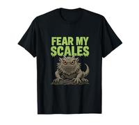 Fear My Scales Motif Dragon Barbu Reptile Humour T-Shirt