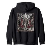 Fear No Evil Archange Christian Warrior Backprint Sweat à Capuche