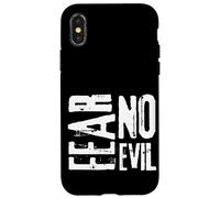 Fear No Evil Psaum 23:4 Verse biblique pour Hommes et Femmes chrétiens Coque pour iPhone X/XS