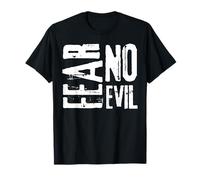 Fear No Evil Psaum 23:4 Verse biblique pour hommes et femmes chrétiens T-Shirt