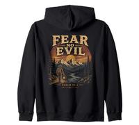 Fear No Evil Psaume 23 4 Chrétien Randonnée Nature Sweat à Capuche