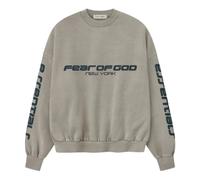 Fear Of God - SweaT-shirt court décontracté en molleton épais - Homme - Sweatshirts et sweats à capuche - Gris - Taille: M