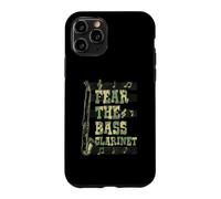 Fear The Bass Clarinette Graphique Notes de Musique Coque pour iPhone 11 Pro