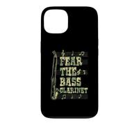 Fear The Bass Clarinette Graphique Notes de Musique Coque pour iPhone 13
