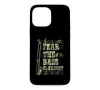 Fear The Bass Clarinette Graphique Notes de Musique Coque pour iPhone 13 Pro Max