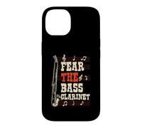 Fear The Bass Clarinette Graphique Notes de Musique Coque pour iPhone 14