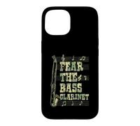 Fear The Bass Clarinette Graphique Notes de Musique Coque pour iPhone 15