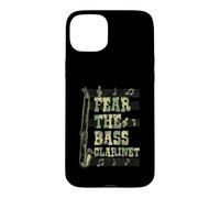 Fear The Bass Clarinette Graphique Notes de Musique Coque pour iPhone 15 Plus