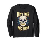 Fear The Bass Player Crâne Basse Musicien Manche Longue