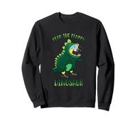 Fear The Fluffy Blue Yellow Macaw Dinosaur Perroquet Sweatshirt