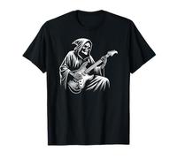Fear The Grim Reaper Jouant de la Guitare Électrique Goth T-Shirt