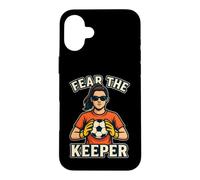 Fear The Keeper Femme Cool Gardienne De But De Football Coque pour iPhone 16 Plus
