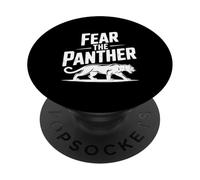 Fear The Panther Fearless Spirit Amoureux des Animaux PopSockets PopGrip Adhésif