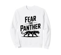 Fear The Panther Fearless Spirit Amoureux des Animaux Sweatshirt