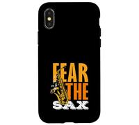 Fear The Sax Saxophone Drôle Saxophoniste Coque pour iPhone X/XS
