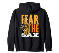 Fear The Sax Saxophone Drôle Saxophoniste Sweat à Capuche