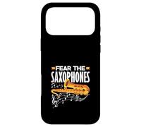 Fear The Saxophones Saxophonist Jazz Hobby Band Solist Coque pour iPhone 17 Pro Max