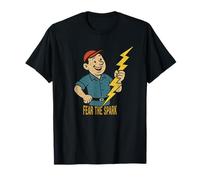 Fear The Spark Funny Electrician Jobsite Humor T-Shirt