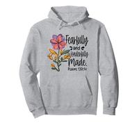 Fearfully and Wonderfully Made Bible Verse Fleur Christian Sweat à Capuche