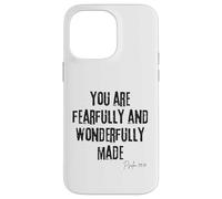 Fearfully and Wonderfully Made Psaum 139:14 Bible Worth Coque pour iPhone 14 Pro Max
