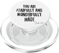 Fearfully and Wonderfully Made Psaum 139:14 Bible Worth PopSockets PopGrip pour MagSafe