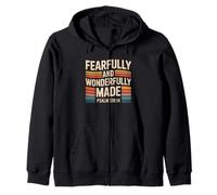 Fearfully and Wonderfully Made Psaum 139 14 Verse rétro Sweat à Capuche