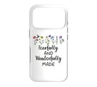 Fearfully & Wonderfully Made Sign Bible Verse Psalm 139:14 Coque pour iPhone 17 Pro