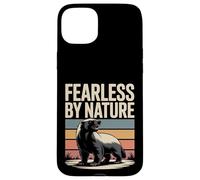 Fearless by Nature Blaireau au Miel Vintage Coque pour iPhone 15 Plus