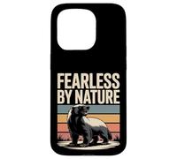 Fearless by Nature Blaireau au Miel Vintage Coque pour iPhone 15 Pro