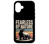 Fearless by Nature Blaireau au Miel Vintage Coque pour iPhone 16
