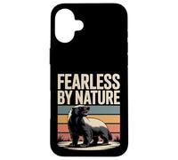 Fearless by Nature Blaireau au Miel Vintage Coque pour iPhone 16 Plus