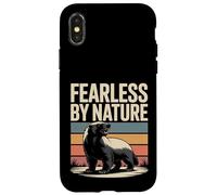 Fearless by Nature Blaireau au Miel Vintage Coque pour iPhone X/XS