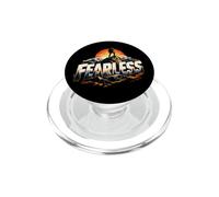 Fearless Mountain Climber Sunset Outdoor Adventure Art PopSockets PopGrip pour MagSafe